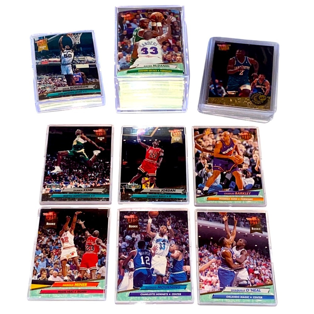 1992-93 Fleer Ultra NBA Basketball Cards - Michael Jordan & Shaquille O’Neal